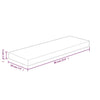 Hylleplate 60x20x4 cm ubehandlet heltre eik