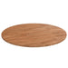 Rund bordplate lysebrun Ø80x1,5 cm behandlet heltre eik