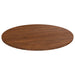 Rund bordplate mørkebrun Ø70x1,5 cm behandlet heltre eik