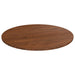 Rund bordplate mørkebrun Ø80x1,5 cm behandlet heltre eik