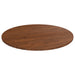 Rund bordplate mørkebrun Ø90x1,5 cm behandlet heltre eik
