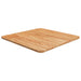 Firkantet bordplate lysebrun 50x50x1,5 cm behandlet heltre eik