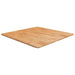 Firkantet bordplate lysebrun 80x80x1,5 cm behandlet heltre eik
