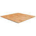 Firkantet bordplate lysebrun 90x90x1,5 cm behandlet heltre eik