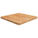 Firkantet bordplate lysebrun 50x50x2,5 cm behandlet heltre eik
