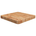 Firkantet bordplate lysebrun 40x40x4 cm behandlet heltre eik
