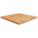 Firkantet bordplate lysebrun 90x90x4 cm behandlet heltre eik vidaXL