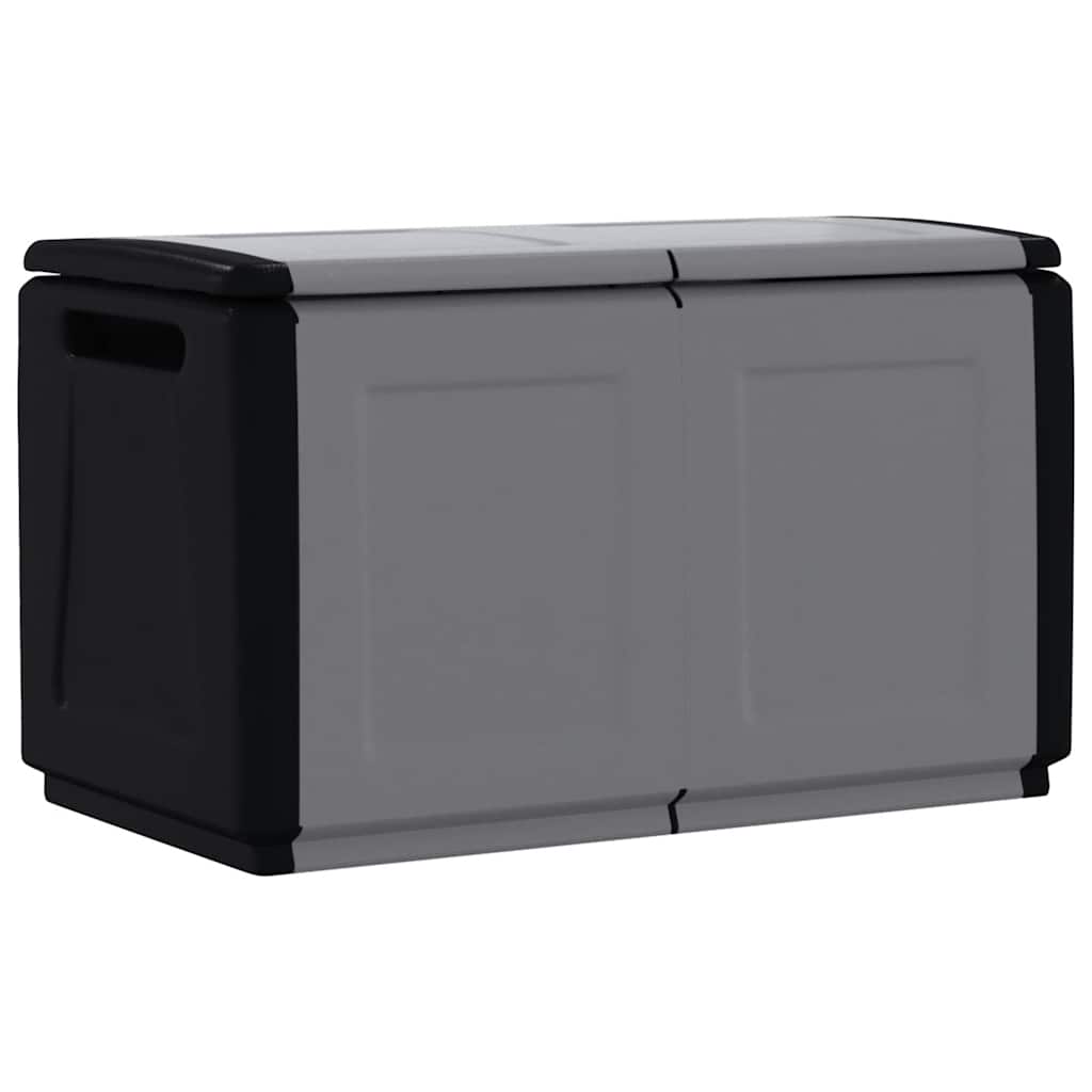 Putekasse 96x53x57 cm 230 L mørkegrå og svart