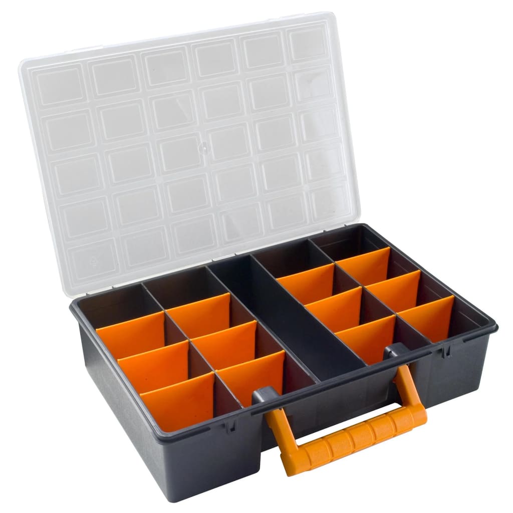 Sorteringsbokser 2 stk med avtakbare avdelere 360x250x85 mm PP