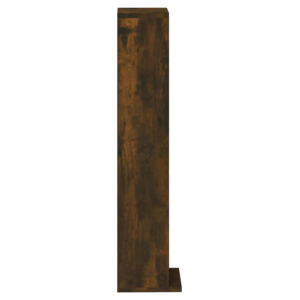 CD-skap røkt eik 21x20x88 cm konstruert tre