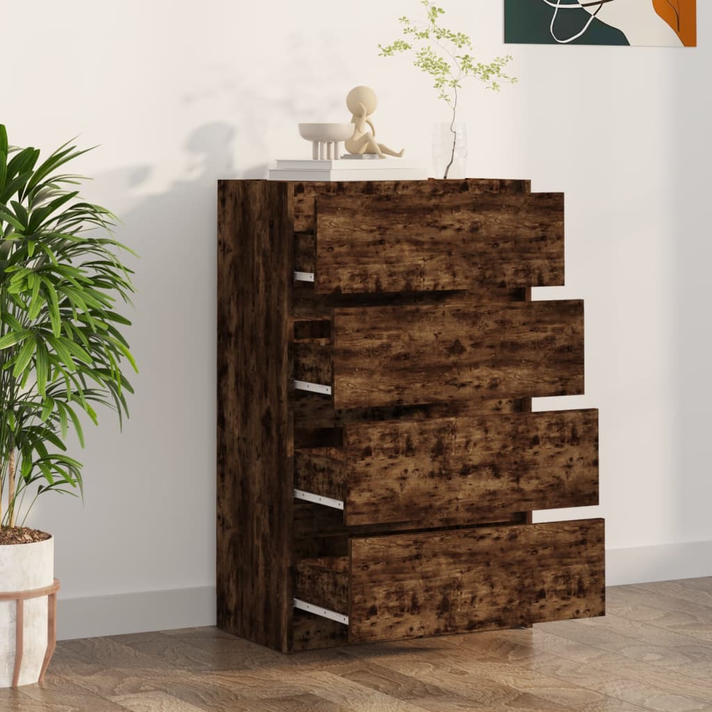 Skjenk røkt eik 60x35x98,5 cm konstruert tre