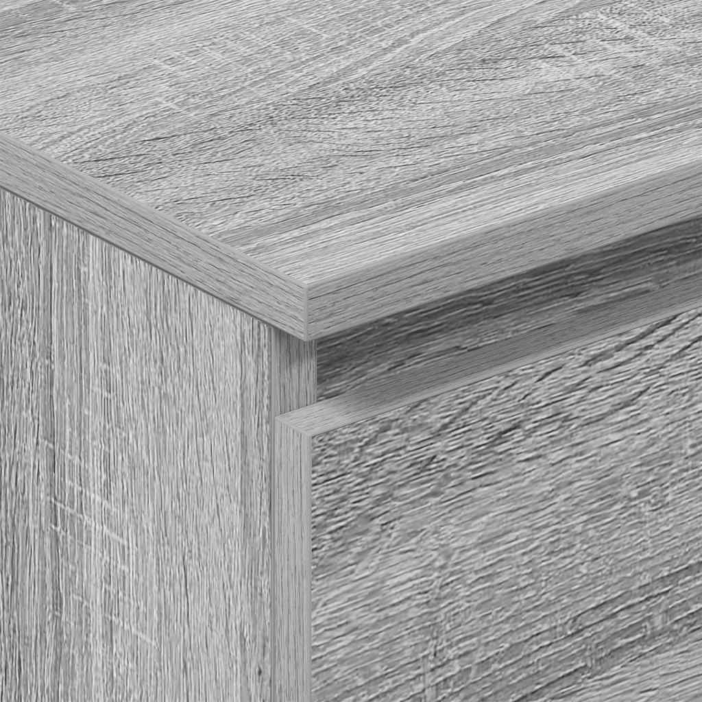 Skjenk grå sonoma 60x35x98,5 cm konstruert tre vidaXL