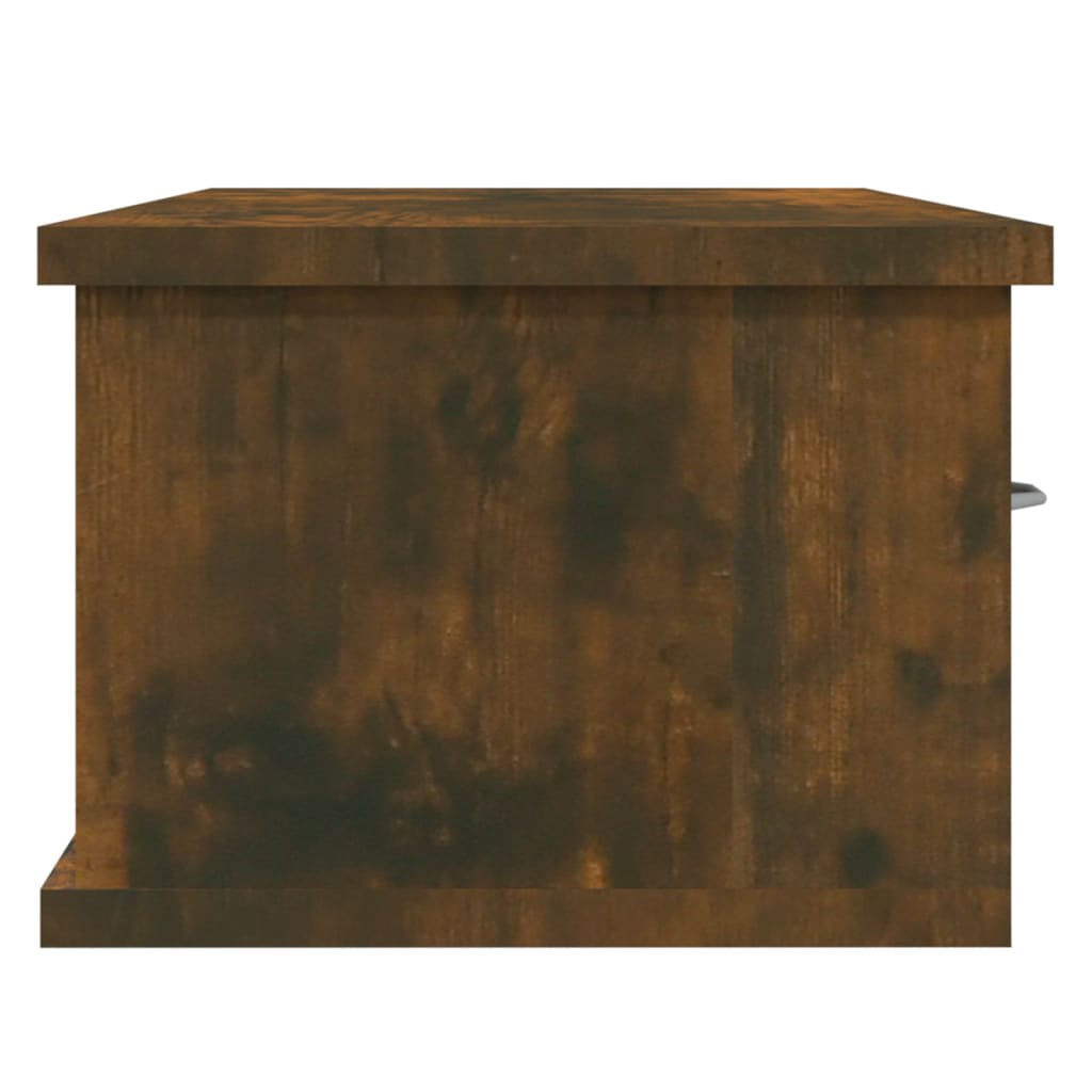 TV-benk røkt eik 88x26x18,5 cm konstruert tre