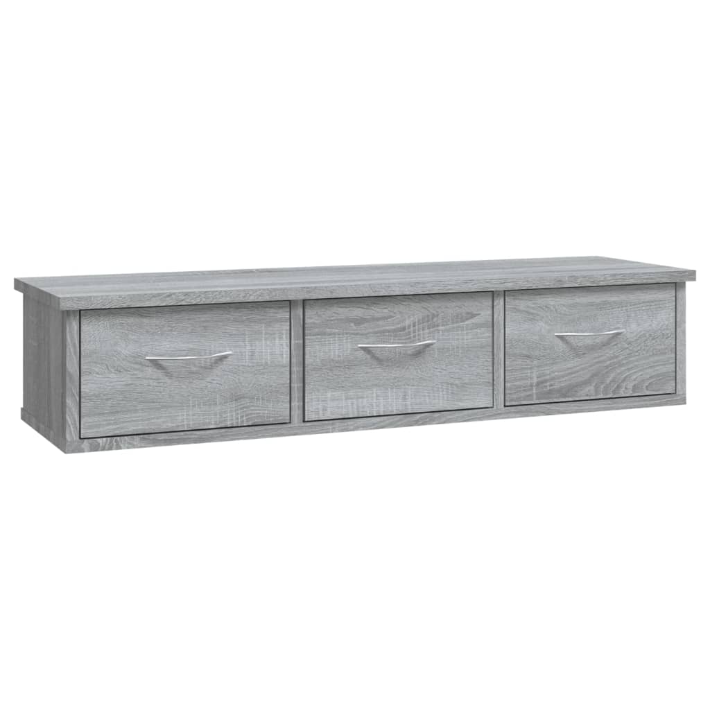 Veggskap grå sonoma eik 88x26x18,5 cm konstruert tre vidaXL