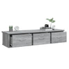 Veggskap grå sonoma eik 88x26x18,5 cm konstruert tre