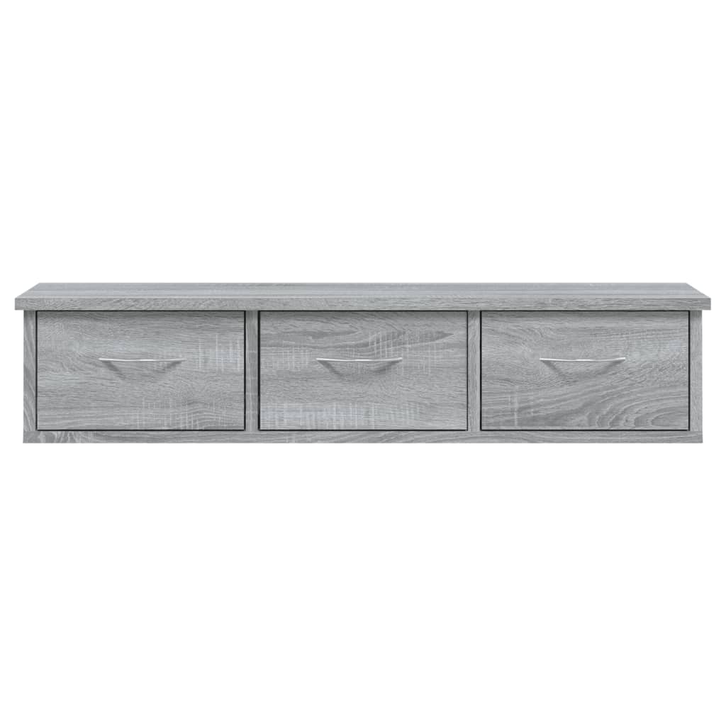 Veggskap grå sonoma eik 88x26x18,5 cm konstruert tre vidaXL