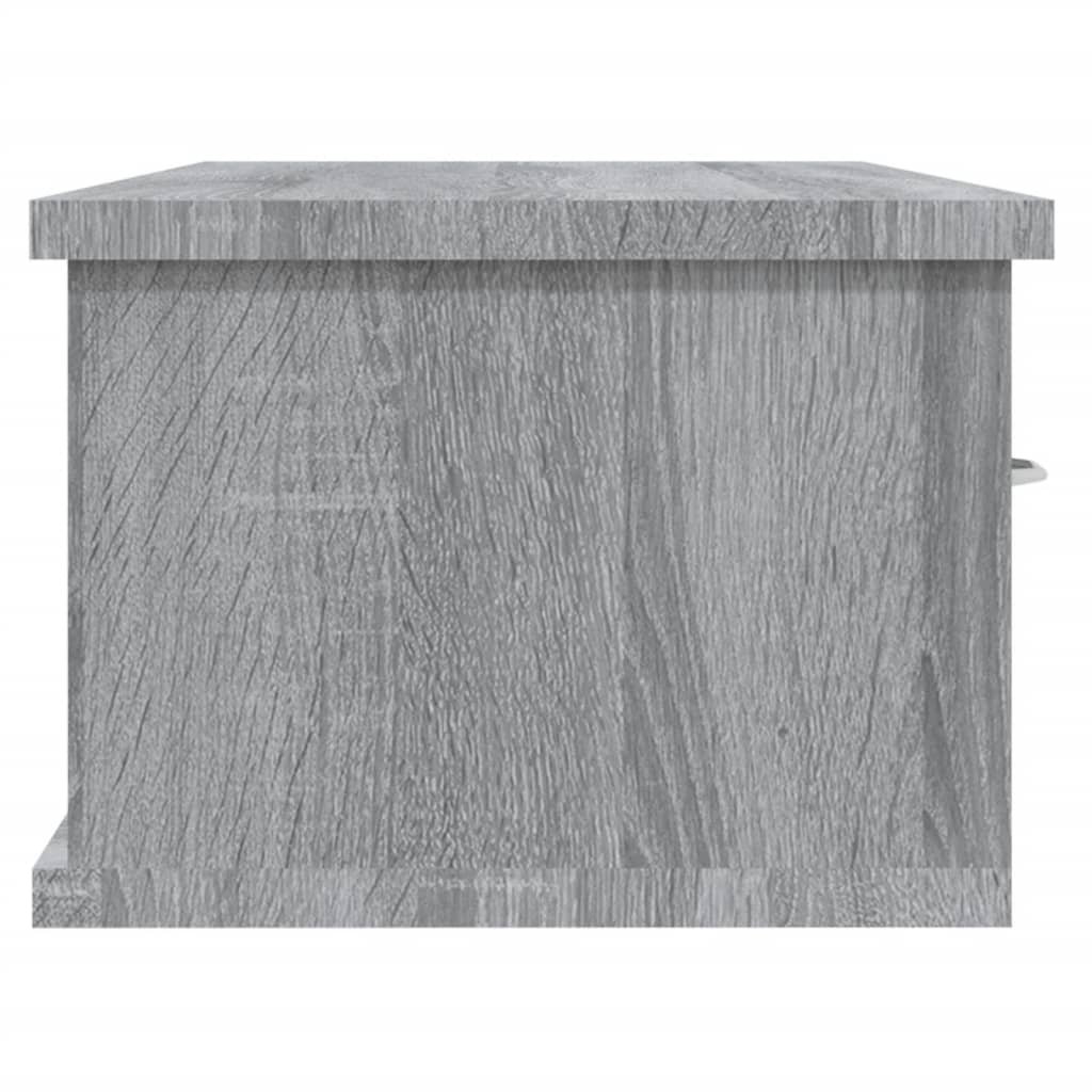 Veggskap grå sonoma eik 88x26x18,5 cm konstruert tre vidaXL