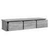 Veggskap grå sonoma eik 88x26x18,5 cm konstruert tre
