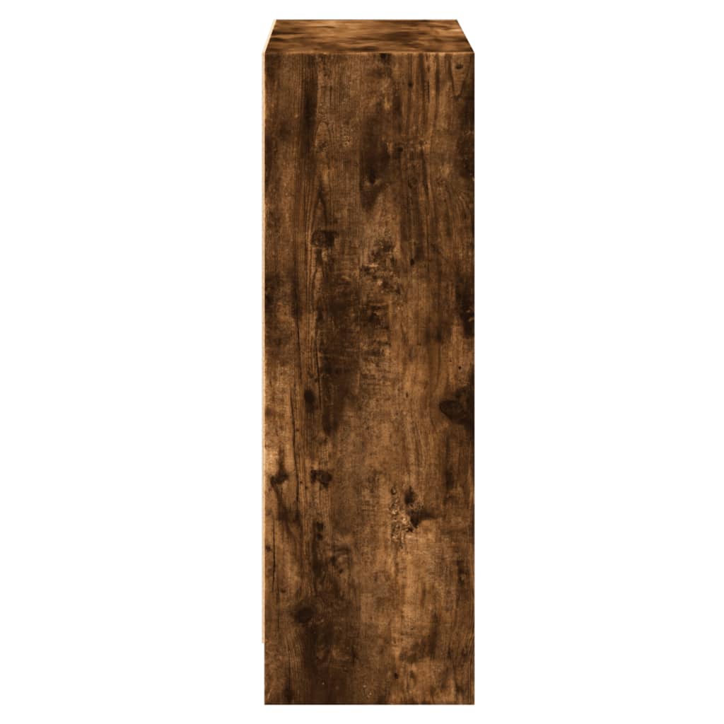 Bokhylle røkt eik 60x24x76 cm konstruert tre