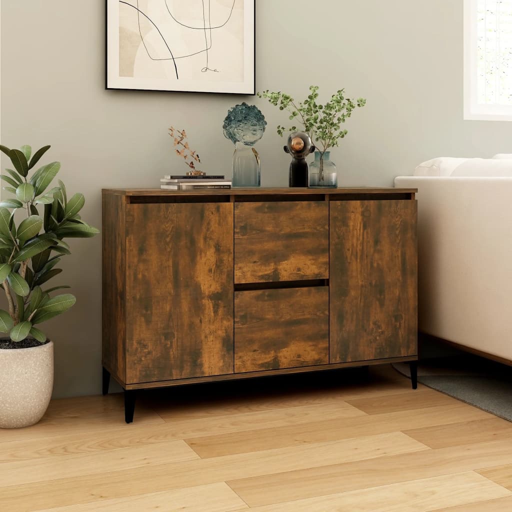 Skjenk røkt eik 102x35x70 cm konstruert tre