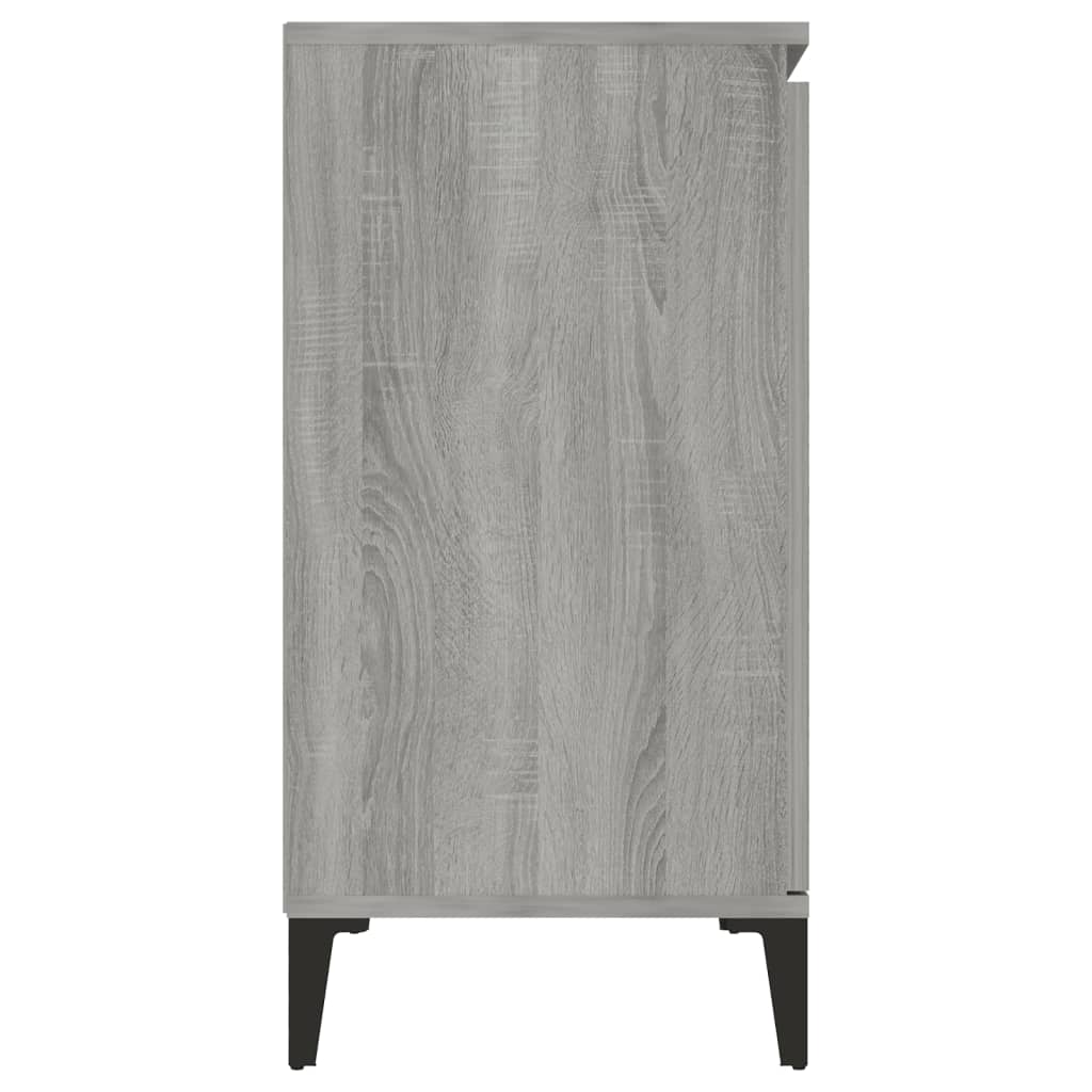 Skjenk grå sonoma 102x35x70 cm konstruert tre