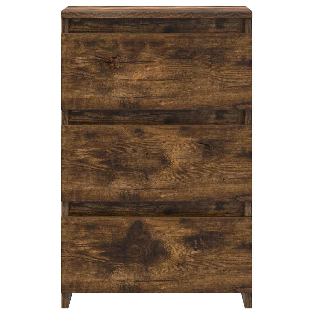 Nattbord 2 stk røkt eik 40x35x62,5 cm konstruert tre