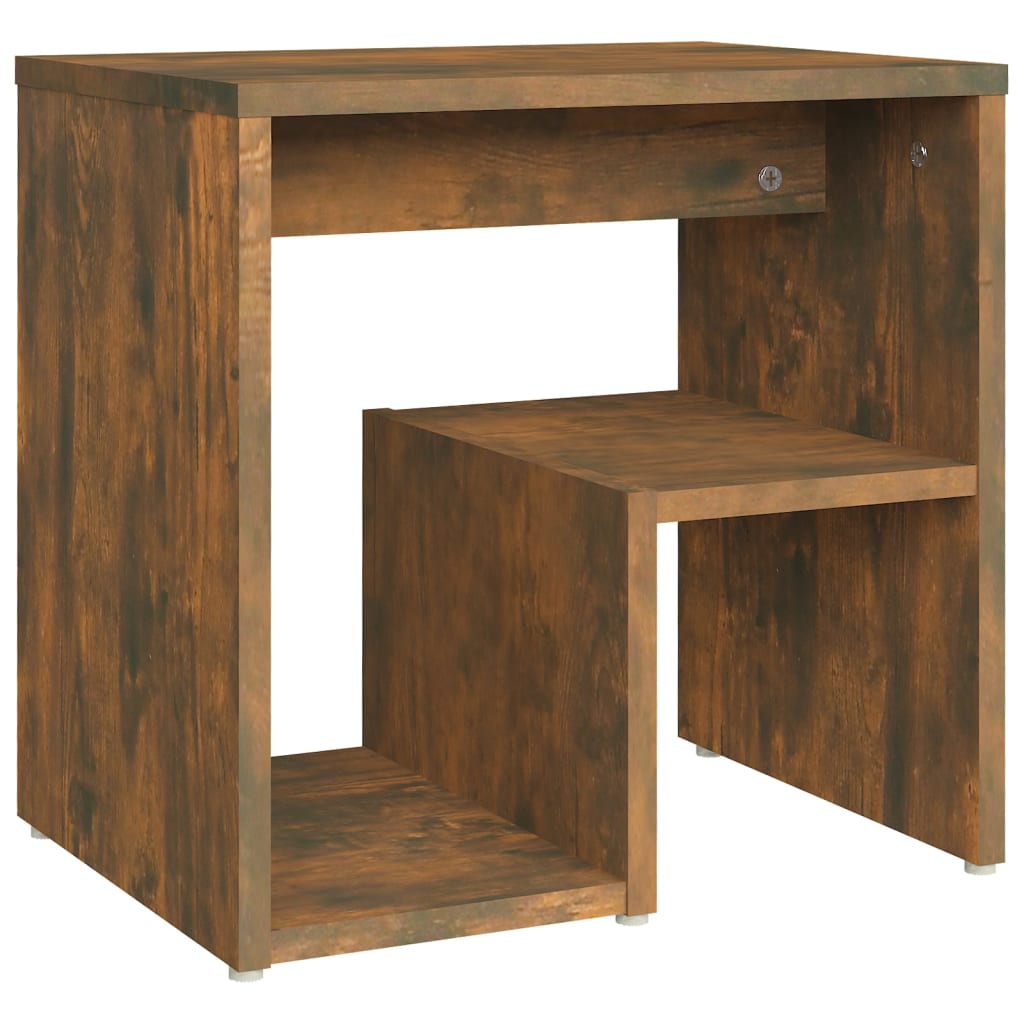 Nattbord røkt eik 40x30x40 cm konstruert tre