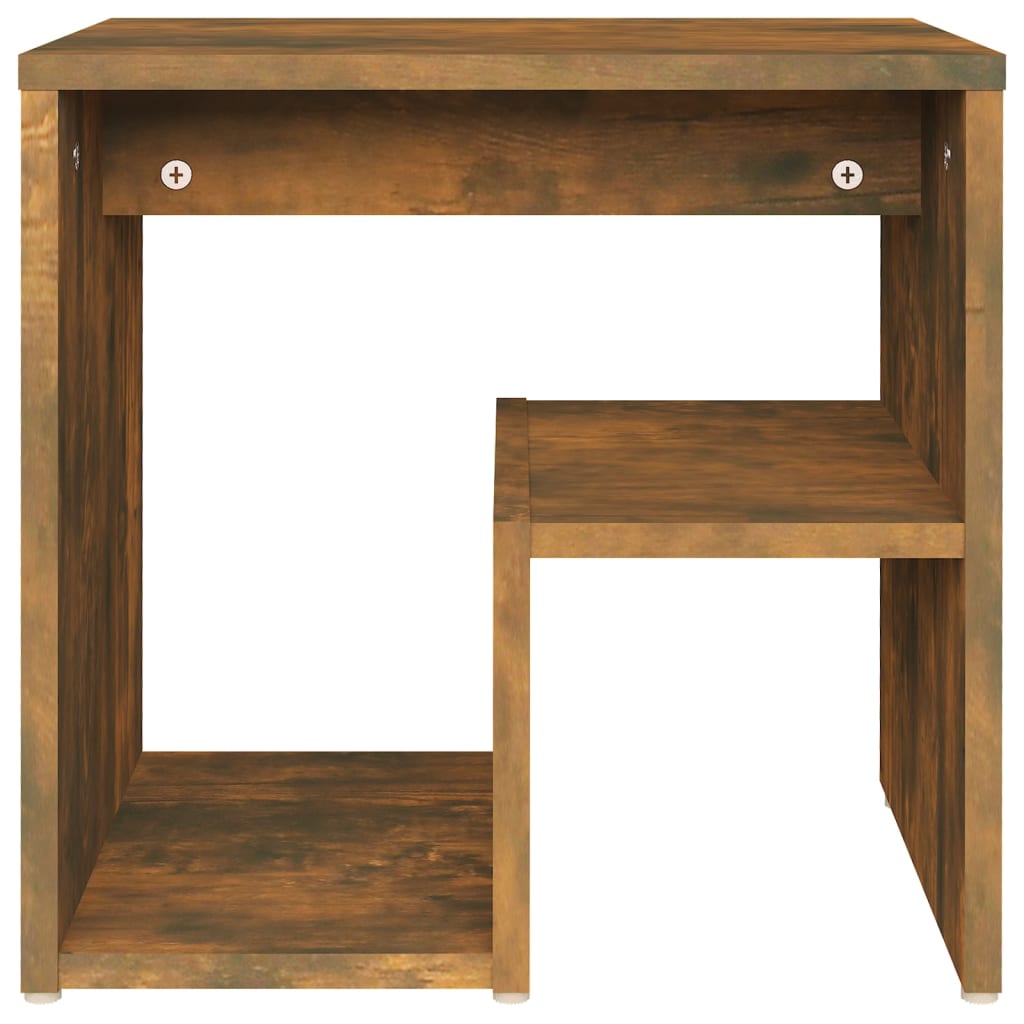Nattbord røkt eik 40x30x40 cm konstruert tre