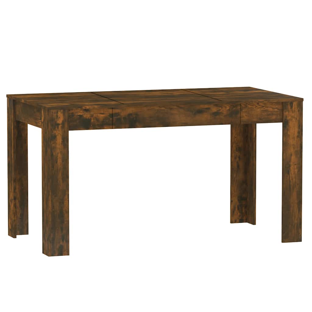 Spisebord røkt eik 140x74,5x76 cm konstruert tre vidaXL