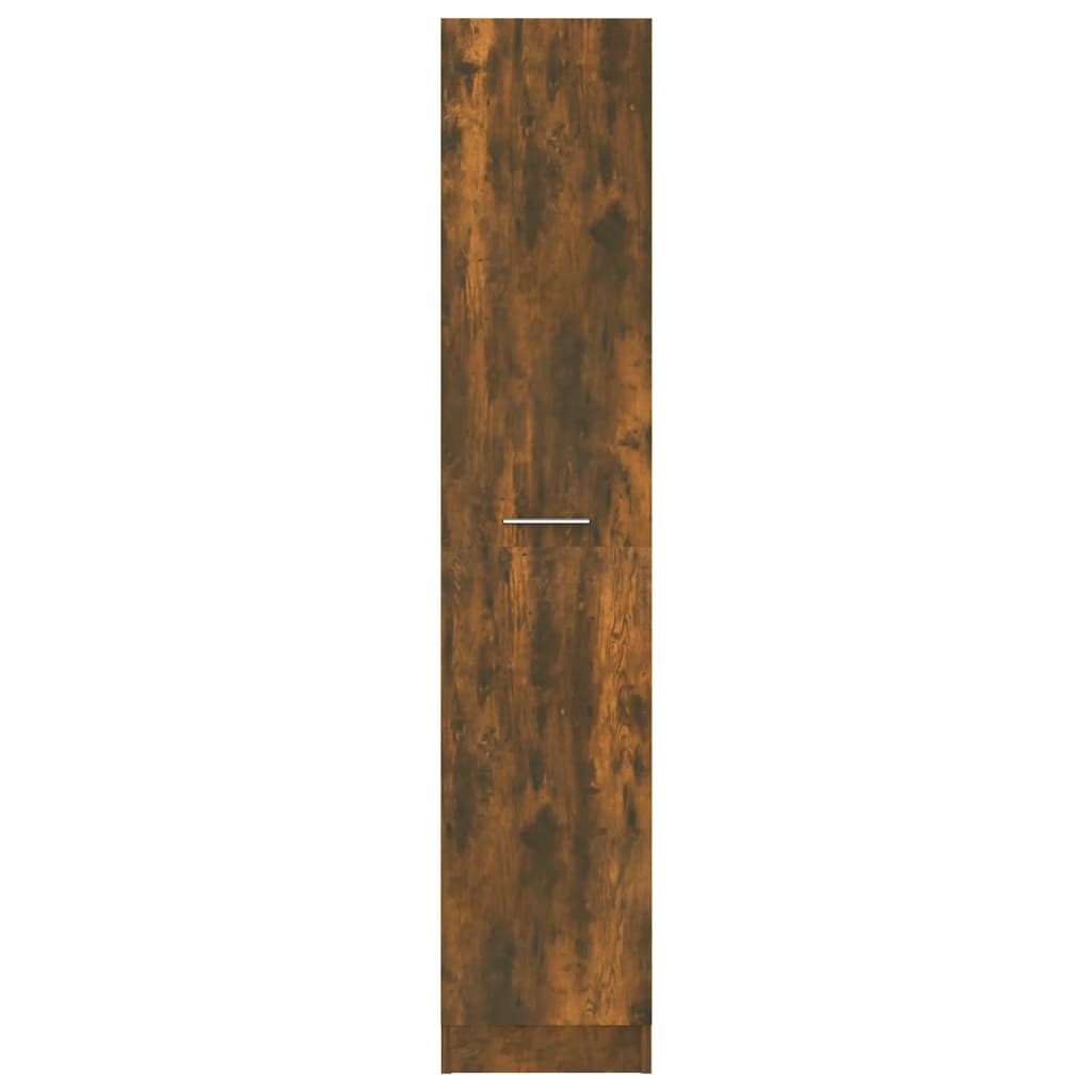 Apotekskap røkt eik 30x42,5x150 cm konstruert tre