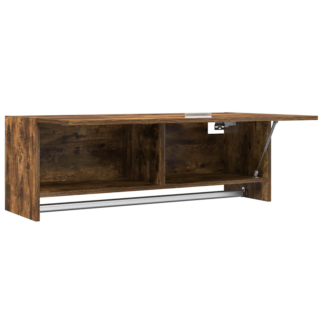 Garderobe røkt eik 100x32,5x35 cm konstruert tre