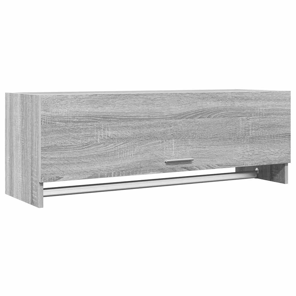 Garderobe grå sonoma 100x32,5x35 cm konstruert tre