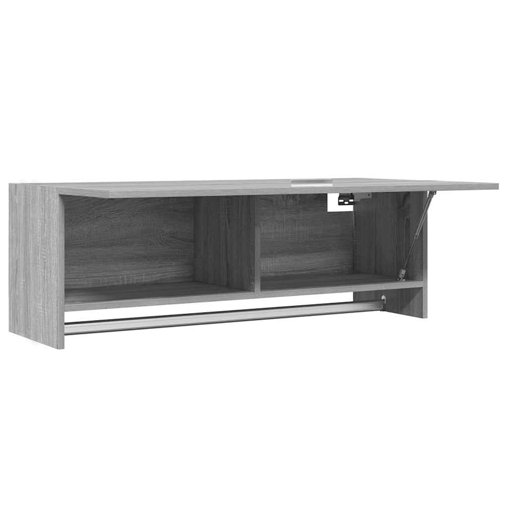 Garderobe grå sonoma 100x32,5x35 cm konstruert tre