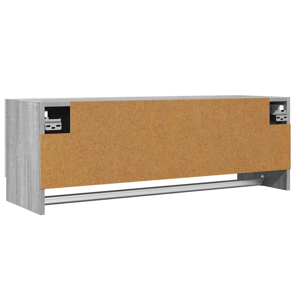 Garderobe grå sonoma 100x32,5x35 cm konstruert tre