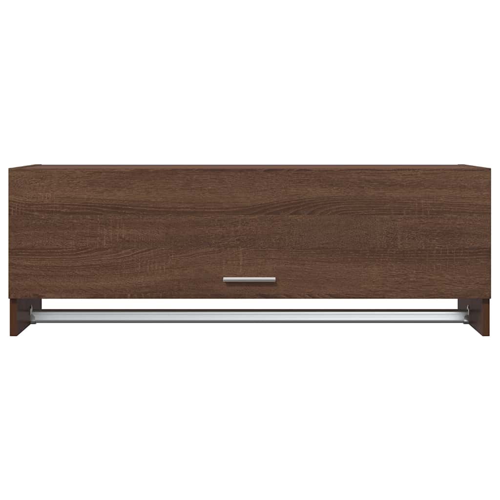 Garderobe brun eik 100x32,5x35 cm konstruert tre