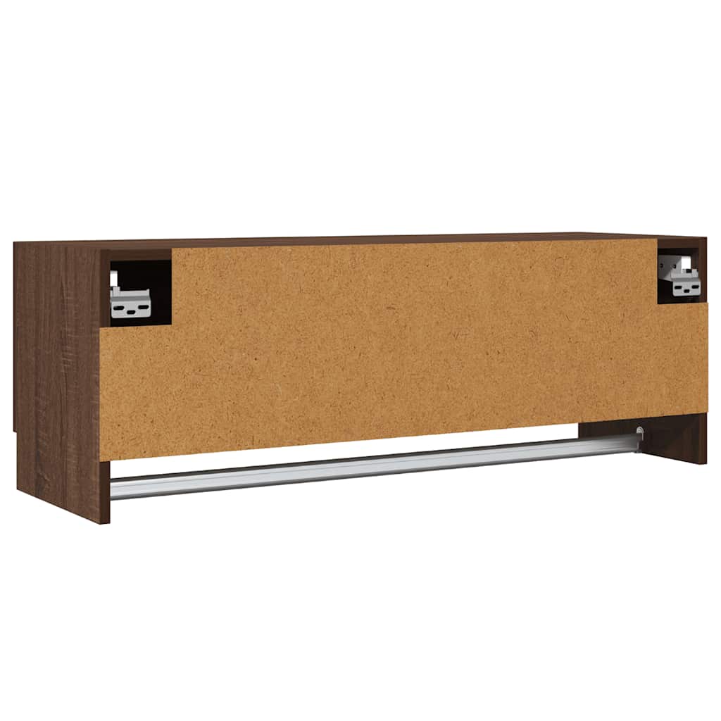 Garderobe brun eik 100x32,5x35 cm konstruert tre