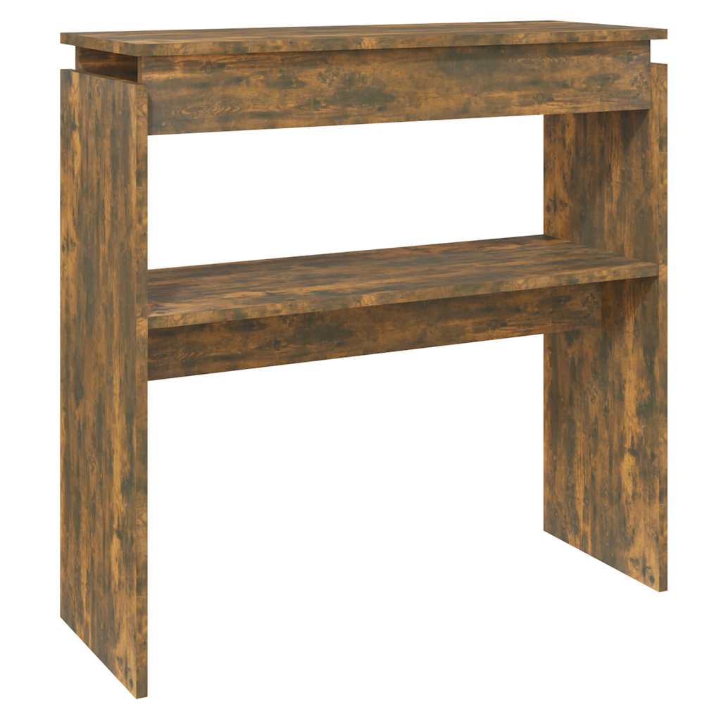 Konsollbord røkt eik 80x30x80 cm konstruert tre