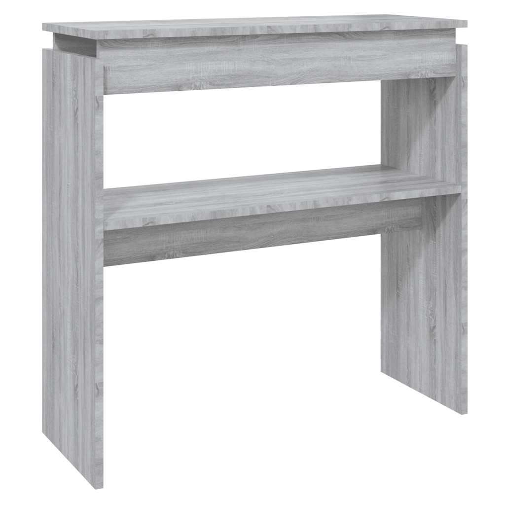 Konsollbord grå sonoma 80x30x80 cm konstruert tre
