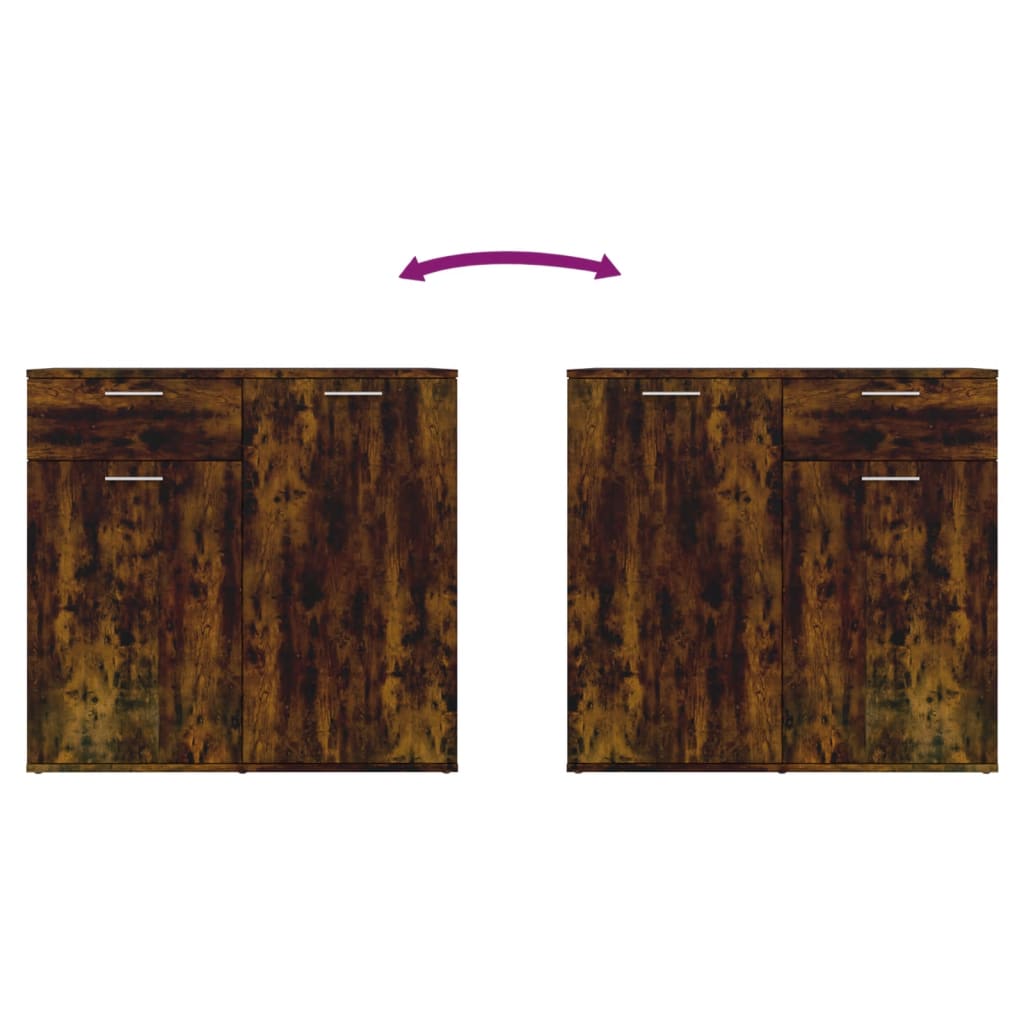 Skjenk røkt eik 80x36x75 cm konstruert tre