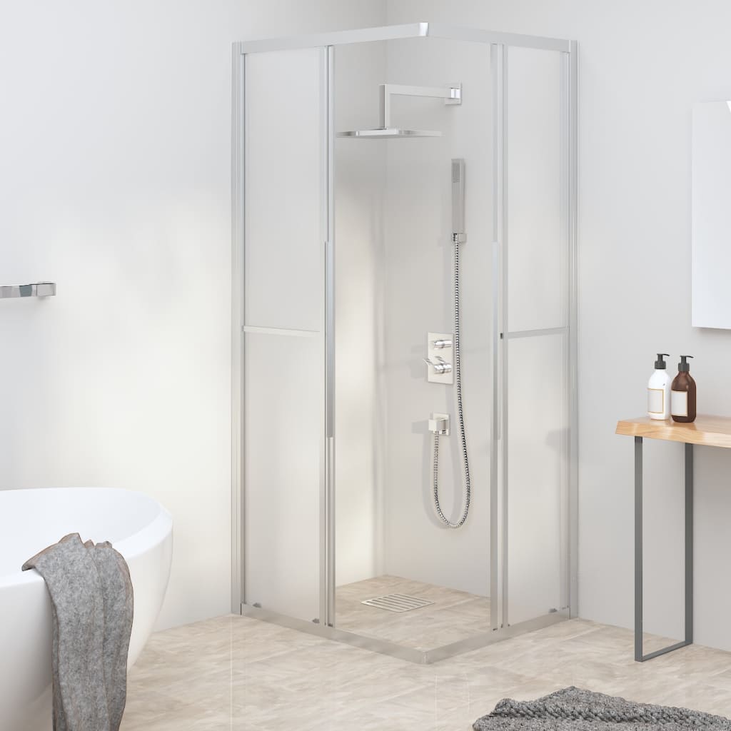 Dusjkabinett frostet ESG 90x70x180 cm