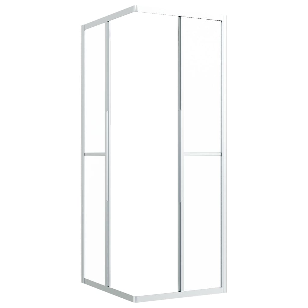 Dusjkabinett frostet ESG 90x70x180 cm