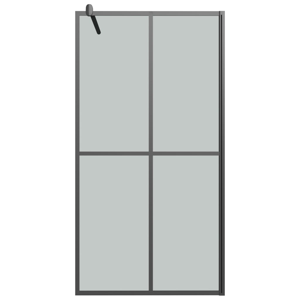 Dusjvegg 100x195 cm mørkt herdet glass vidaXL
