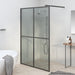 Dusjvegg 140x195 cm mørkt herdet glass