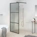 Dusjvegg 80x195 cm mørkt ESG-glass svart