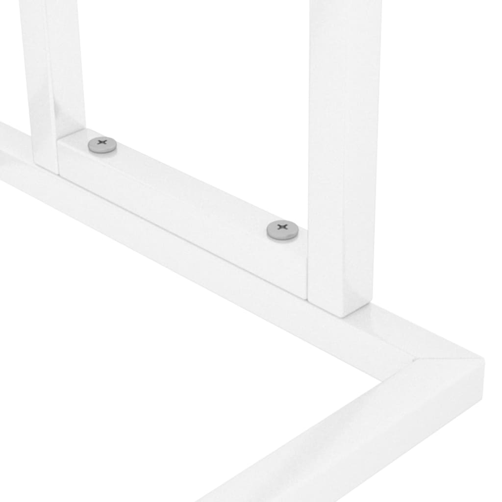 Frittstående håndklestativ hvit 48x24x78,5 cm jern