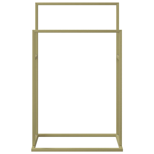 Frittstående håndklestativ gull 48x24x78,5 cm jern
