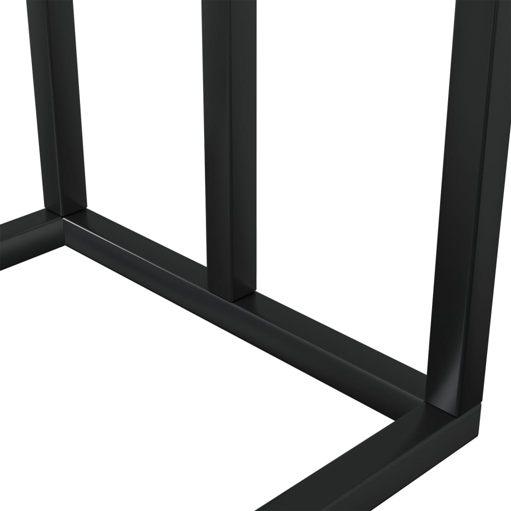 Håndklestativ svart 48x24x79 cm jern