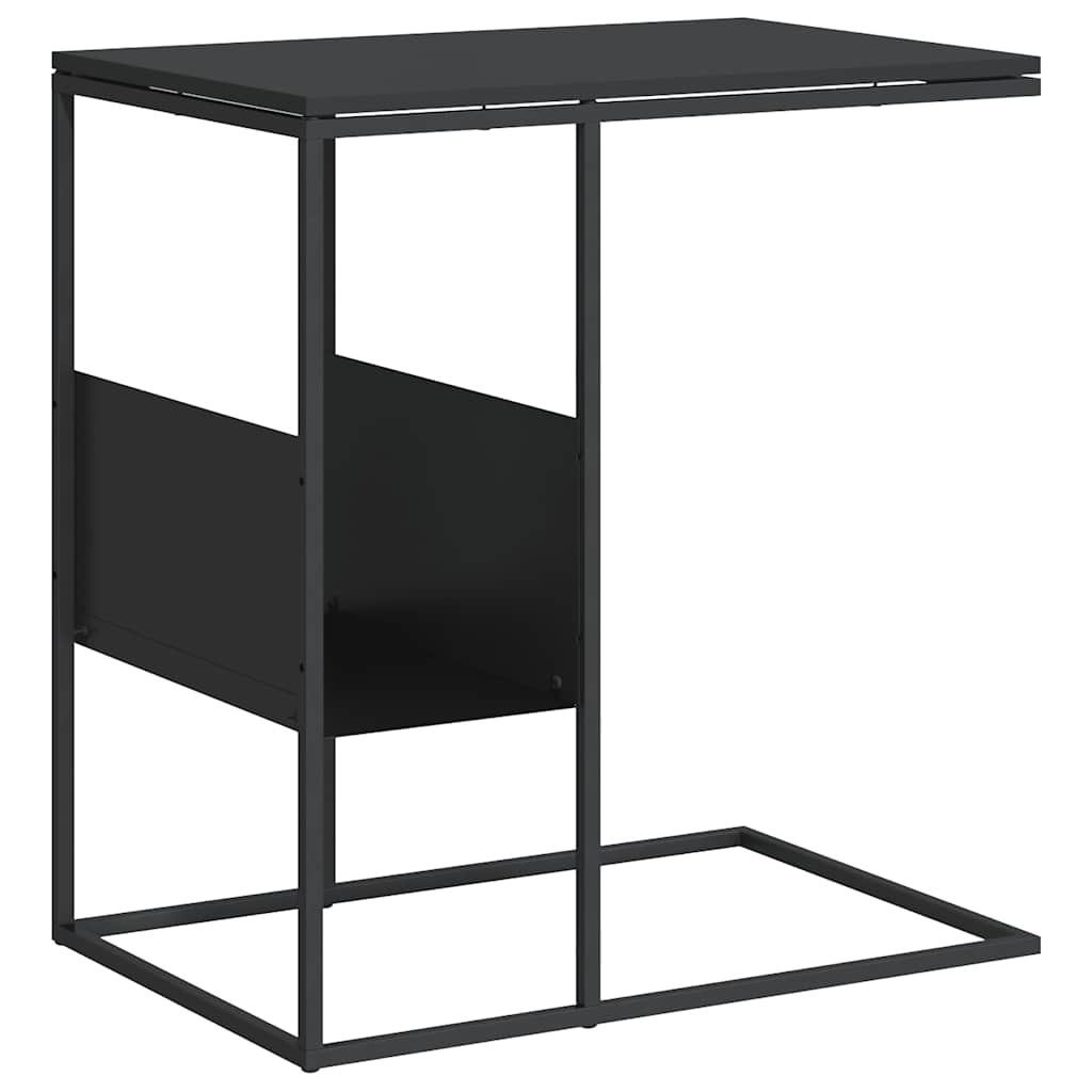 Sidebord svart 55x36x59,5 cm konstruert tre
