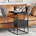 Sidebord svart 55x36x59,5 cm konstruert tre