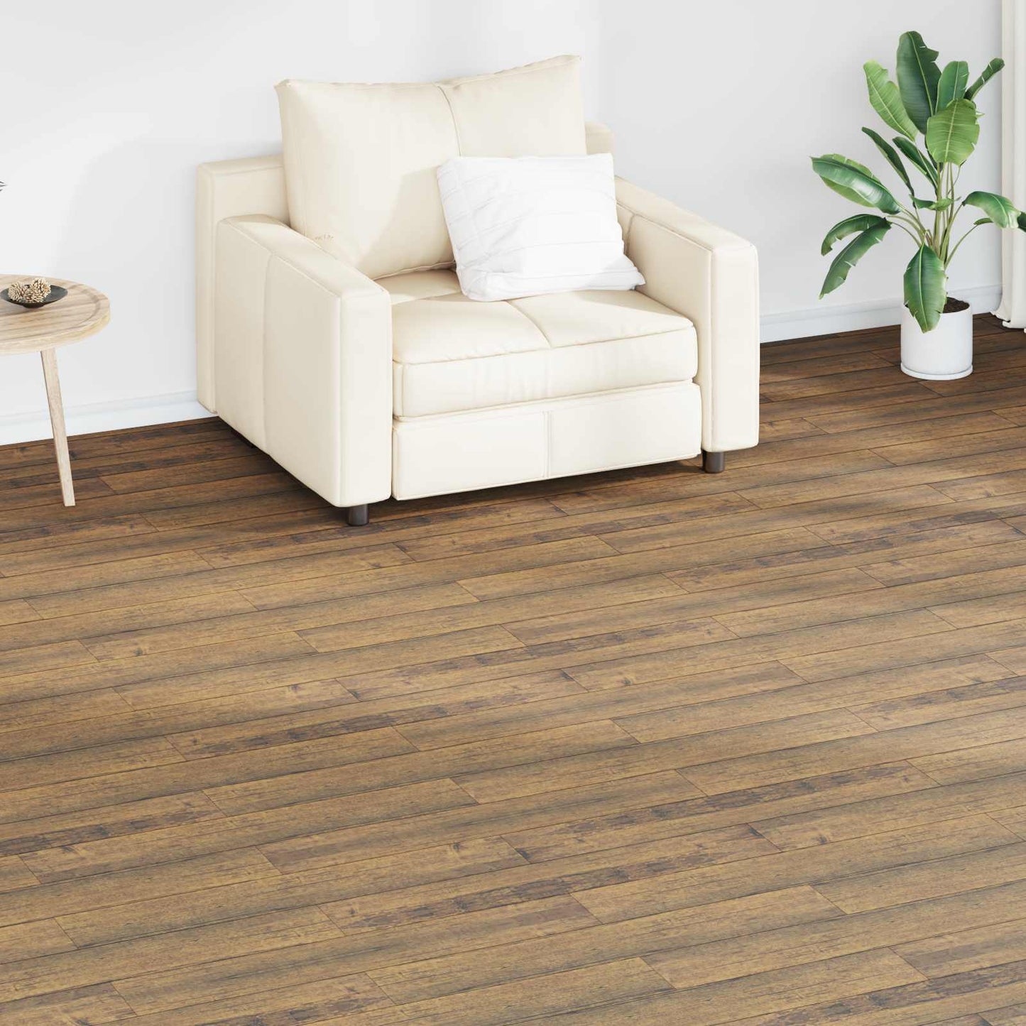 Gulvplanker 18 pcs Valnøtt Brun 2,51 m² PVC